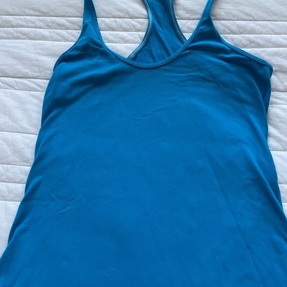 LULULEMON TURQUOISE BLUE RACER TOP tank - Picture 3 of 4